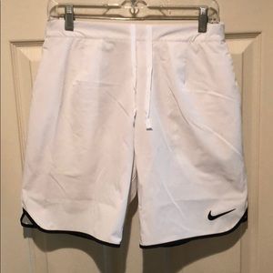 Nike White Tennis Shorts (dri-fit)